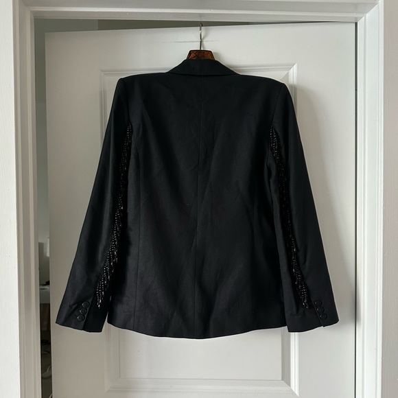 Farm Rio Black Fringe Blazer - Picture 8 of 8